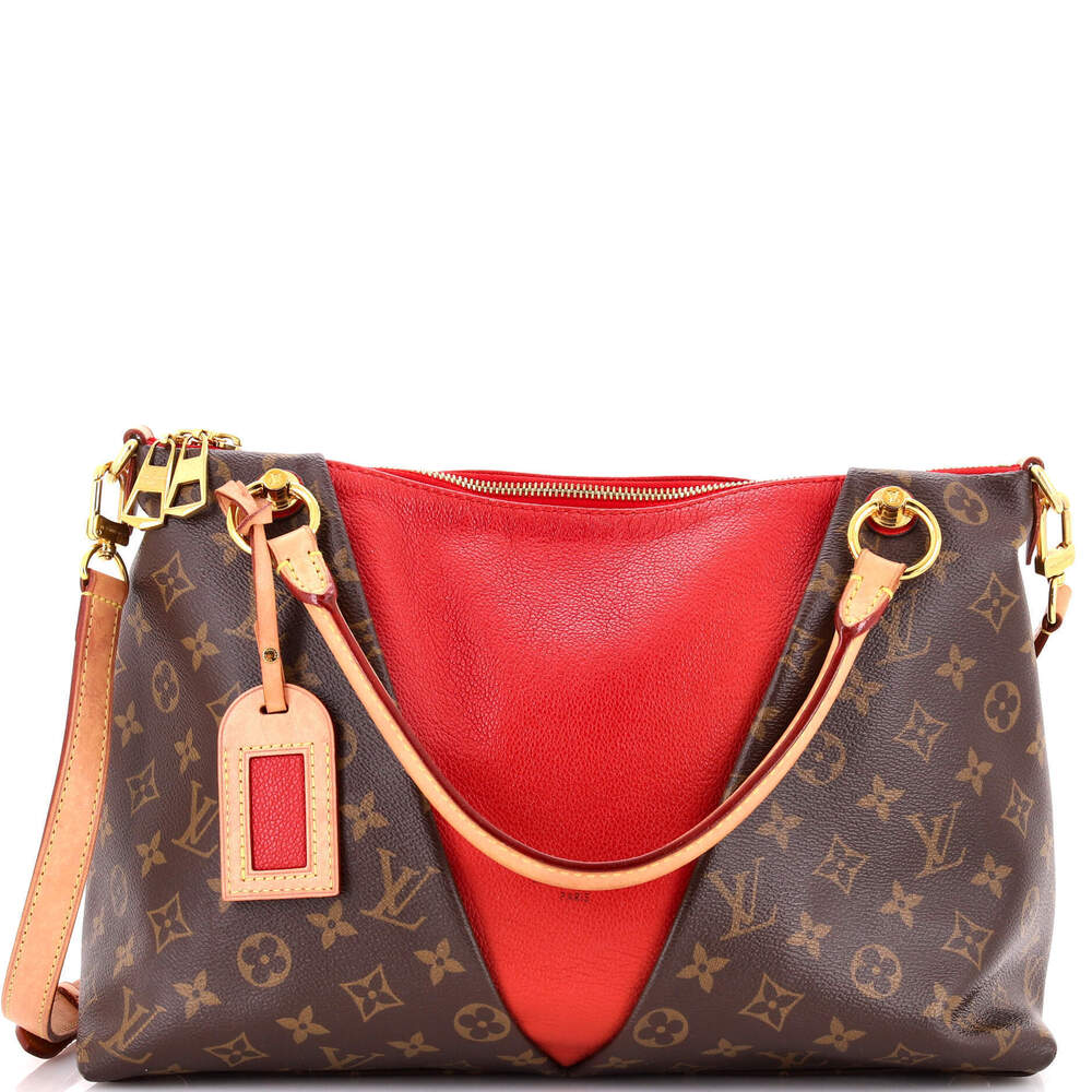 Louis Vuitton MM V Tote Monogram Canvas and Leather